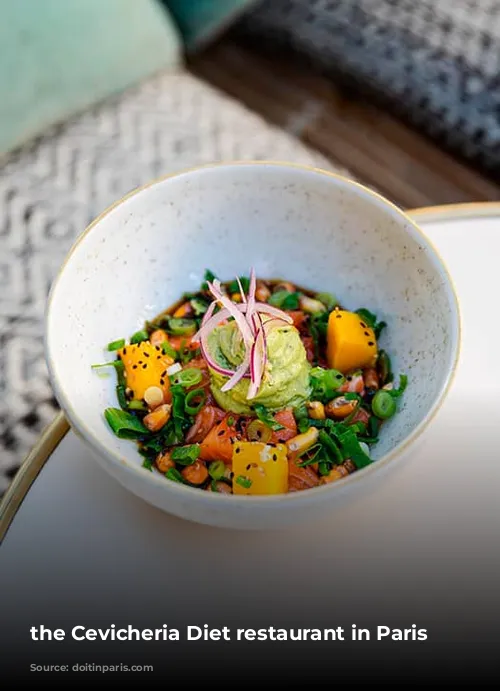 the Cevicheria Diet restaurant in Paris