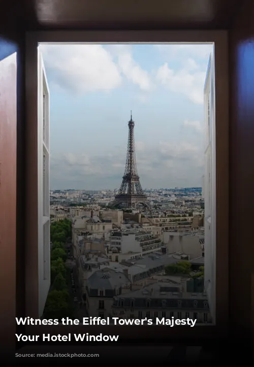 Witness the Eiffel Tower's Majesty from Your Hotel Window